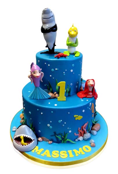 Under the sea first birthday cake by CMNY Cakes